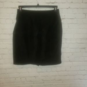 Black suede skirt